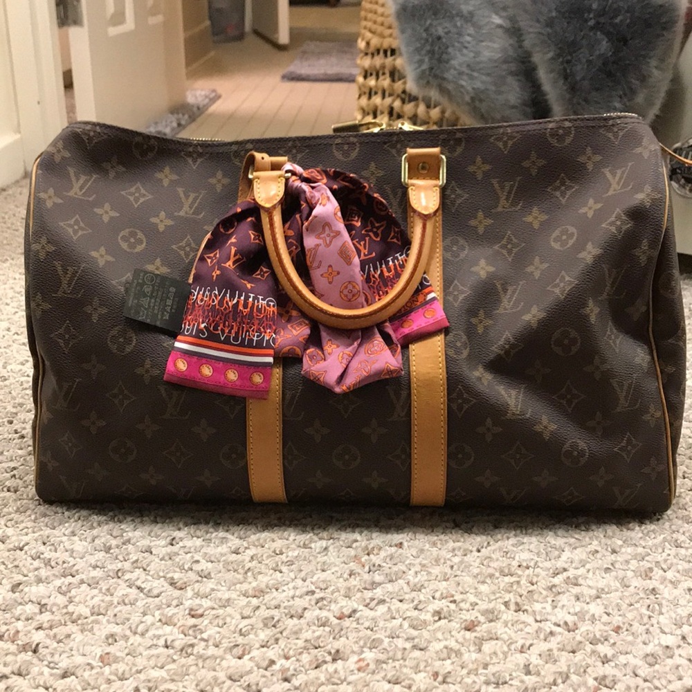 Authentic Louis Vuitton 45 keepall weekend bag